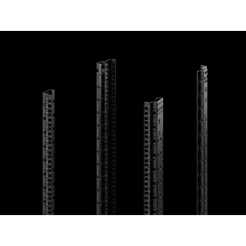 Rittal 5302.100 Calha de prateleira, preto, aço, 15 U, VX IT, 48,3 cm (19 polegadas)