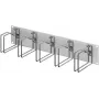 RITTAL 7996.626 painel de gestão de cabos 19 polegadas 2U com 5 guias de cabos metálicos 120x60 mm, cinzento claro RAL 7035