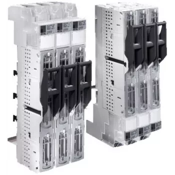 Rittal 9346.030 Suporte de barramento coletor 160 A 3 polos para sistema RiLine60, poliamida, preto/cinzento