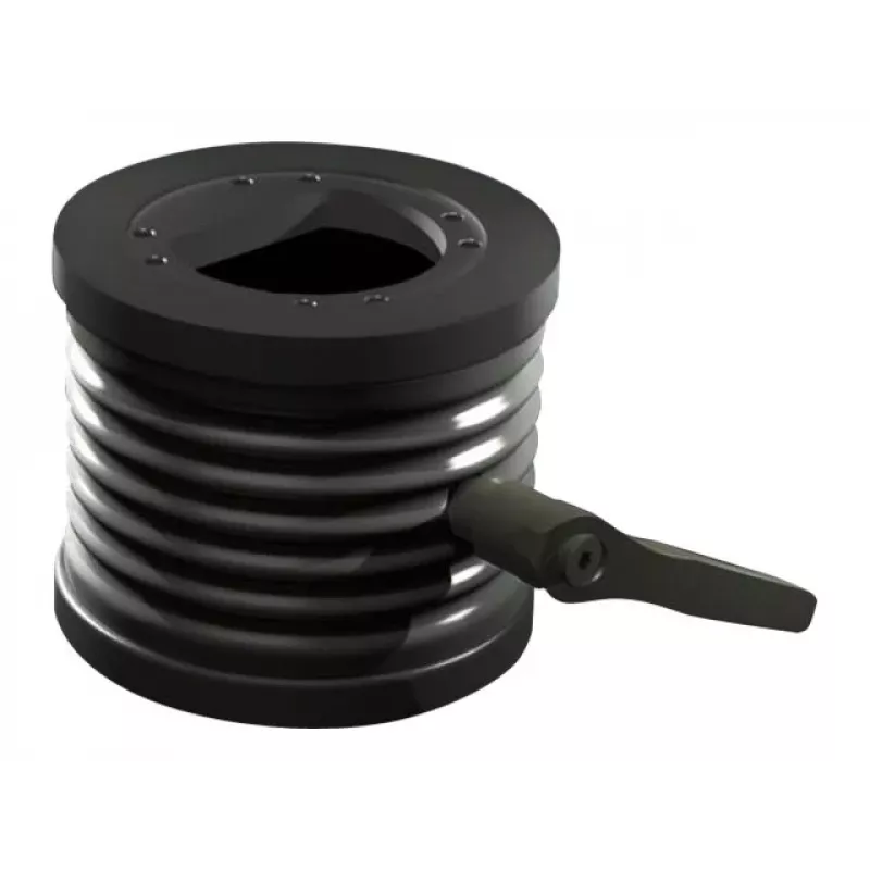Rittal CP adaptador de inclinação ±45° para ligação de braço de suporte Ø 130 mm, alumínio fundido, cinzento grafite RAL 7024 6206.420