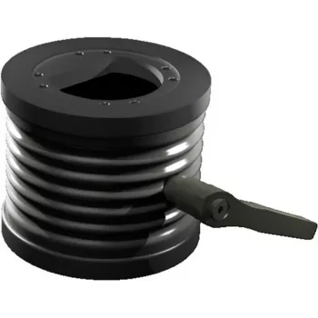 Rittal CP adaptador de inclinação ±45° para ligação de braço de suporte Ø 130 mm, alumínio fundido, cinzento grafite RAL 7024 6206.420