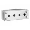 Rittal Caixa vazia 4 lugares de montagem (C x L x A) 90 x 280 x 100 mm aço inoxidável SM 2384.040 1 unid.