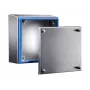 Caixa de parede Rittal HD em aço inoxidável 200 x 200 x 120 mm, IP66, escovado, Hygienic Design 1672.600