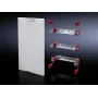 Rittal ISV Módulo de calhas de suporte de equipamento SV 9666.220 500x450mm chapa de aço cinzento RAL 7035