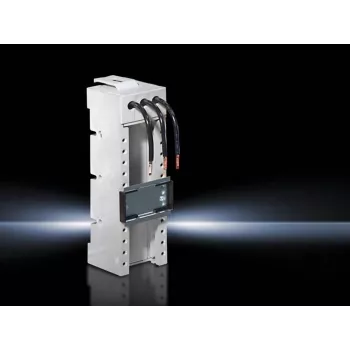 Rittal SV 9627.000 Suporte de barramento coletor, 3 polos, poliamida, branco, para RiLine60, 690V AC, 1600A, montagem snap-on, 1 unid.