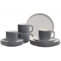 Ritzenhoff & Breker Jasper Serviço de café de grés de 12 peças, cinzento com esmalte brilhante 407648