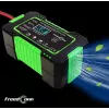Carregador de bateria automático inteligente RJ TIANYE FreedConn RJ-C 120501A 12V 6A para chumbo-ácido AGM GEL EFB com visor LCD