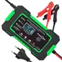 Carregador de bateria automático inteligente RJ TIANYE FreedConn RJ-C 120501A 12V 6A para chumbo-ácido AGM GEL EFB com visor LCD