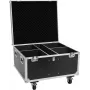 Roadinger Flightcase para 4x THA-100F MK3 com rodas Preto 885x780x620 mm 100 kg