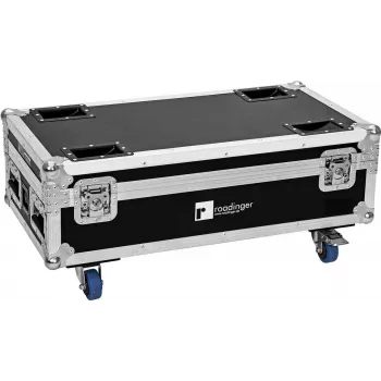 ROADINGER Flightcase para 6 AKKU IP UP-4 Plus HCL Spot WDMX com função de carregamento 31005215