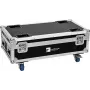 ROADINGER Flightcase para 6 AKKU IP UP-4 Plus HCL Spot WDMX com função de carregamento 31005215