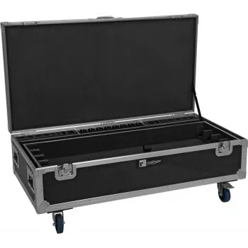 ROADINGER Flightcase para 8x AKKU IP Pixel Tube 360° PRO CRMX com função de carregamento e rodas