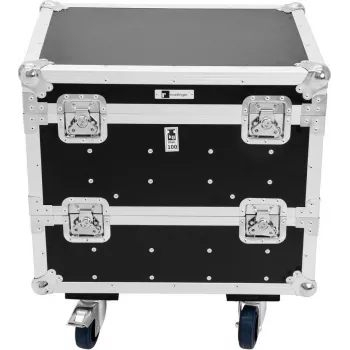 ROADINGER Flightcase para 8x Eurolite IP PIX Strobe RGB CW+WW com rodas 64x46,5x56,5cm
