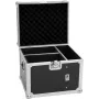 Flightcase ROADINGER para 2 x efeitos de feixe CAT-80, 50 kg, preto laminado, 47,5 x 41,5 x 42,5 cm