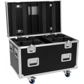 ROADINGER Flightcase para 4x LED IP TMH-H420 Wash Moving Heads com rodas