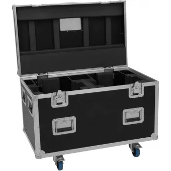 ROADINGER Flightcase Highline 2x DMH-380 com rodas preto 100 kg de carga 100x60x73 cm
