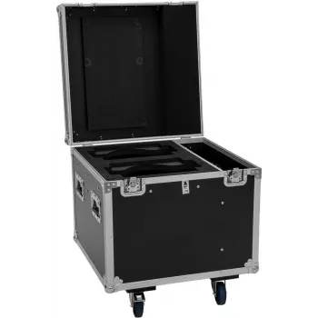 ROADINGER Flightcase PRO 2x IP TMH-W285 com rodas Preto 100kg de carga