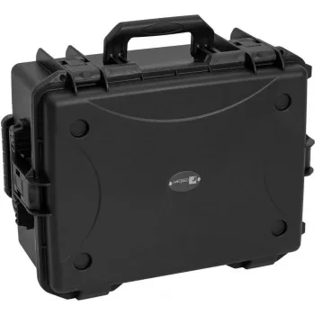Mala de plástico ROADINGER para 8x AKKU Flat Light com trolley 55x42x26cm preto