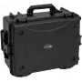 Mala de plástico ROADINGER para 8x AKKU Flat Light com trolley 55x42x26cm preto
