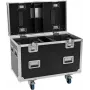 ROADINGER PRO Série Flightcase para 2x Futurelight DMH-190 Moving Heads com rodas, preto, 90x48x73 cm