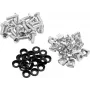 ROADINGER conjunto de parafusos para rack 20x M6 x 15 mm para montagem em rack de 19 polegadas