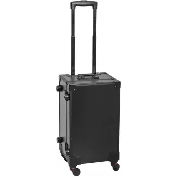 ROADINGER UKC-4R Mala trolley universal com puxador telescópico preta, medidas interiores 45,5 x 27,5 x 20 cm