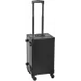 ROADINGER UKC-4R Mala trolley universal com puxador telescópico preta, medidas interiores 45,5 x 27,5 x 20 cm