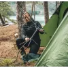 ROBENS Pilgrim cadeira de campismo dobrável 120 kg preta/cinzenta