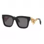 Óculos de sol unissexo Roberto Cavalli SRC041M520700 - armação preta, lentes cinzento degradê, 52 mm