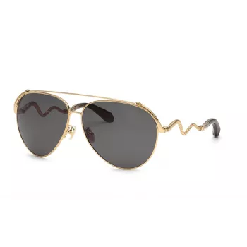 Roberto Cavalli SRC090M650300 Óculos de sol de mulher - Armação de acetato, proteção UV400, lente de 65mm