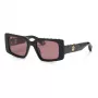 Roberto Cavalli óculos de sol mulher cat-eye SRC039S 51mm armação dourada lentes degradê castanhas SRC039S51700Y