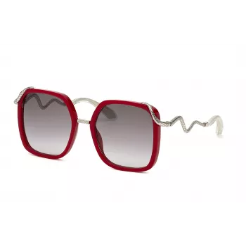 Roberto Cavalli óculos de sol mulher SRC003M5509EZ oversized cinzento degradê 55mm