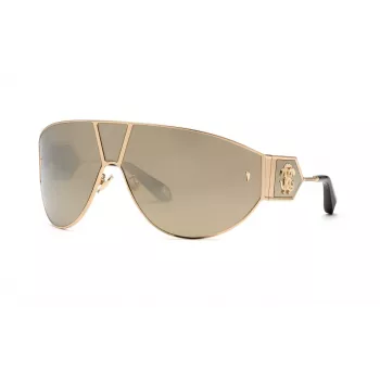 Óculos de sol de mulher Roberto Cavalli SRC093-76300G 76 mm lentes cinzentas degradê armação preta