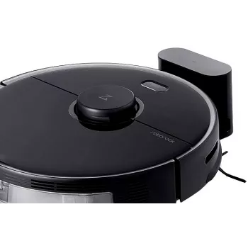 Aspirador robô Roborock S5 Max - sem saco - preto - redondo - 0,46 L - carpete - pavimento duro