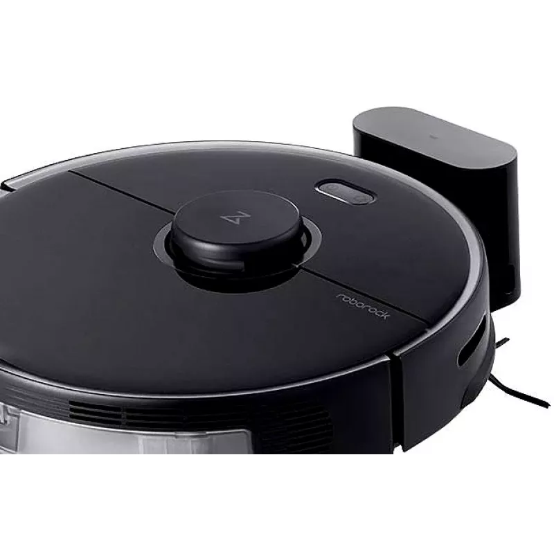 Aspirador robô Roborock S5 Max - sem saco - preto - redondo - 0,46 L - carpete - pavimento duro