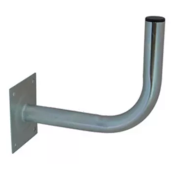 ROBSON Suporte de parede para antena L300 (30 cm) – aço galvanizado a quente, abraçadeira de mastro 38 mm, base de 4 pontos, exterior