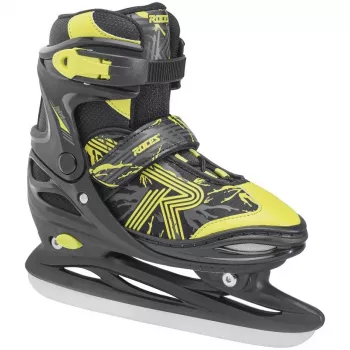 Patins ajustáveis Roces Jokey Ice 3.0 para rapaz preto e lima 30-33