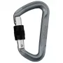 Rock Empire Racer S Screw Gate mosquetão cinzento