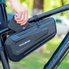 ROCKBROS bolsa de quadro para bicicleta de 1,5L para tubo superior, rígida e impermeável com logótipo refletor