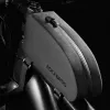 ROCKBROS 1.6L Bolsa de Quadro Superior para Bicicleta Impermeável Casco Rígido EVA Aspeto Fibra de Carbono Preto