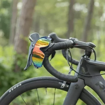 Óculos de ciclismo polarizados Rockbros 10134PL - azul e rosa