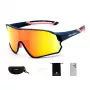 Óculos de ciclismo polarizados Rockbros 10134PL - azul e rosa