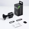 ROCKBROS Campainha eletrónica para bicicleta - preta, 110-120 dB, 4 sons, recarregável, IPX4