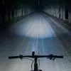Luz dianteira para bicicleta ROCKBROS 260 lm com cabo USB-C para USB-A - preta
