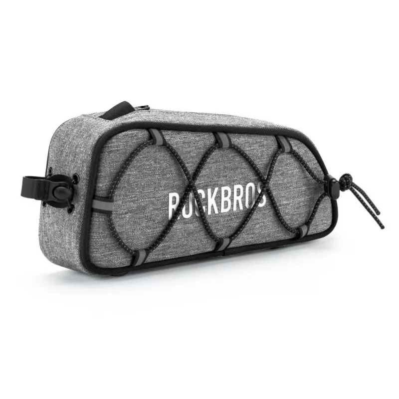 ROCKBROS ROAD TO SKY Bolsa de bicicleta para tubo superior 0.7L impermeável - cinzento