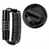 ROCKBROS T609 Cadeado de bicicleta com cabo de combinação de 1,5 m - Preto