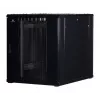 Armário rack de servidor Rockstable 18U 19 polegadas com porta frontal de malha - Autónomo - Capacidade de carga 800 kg - Fechadura com chave - Calhas de gestão de cabos - Pés ajustáveis (RS19-8018PP)