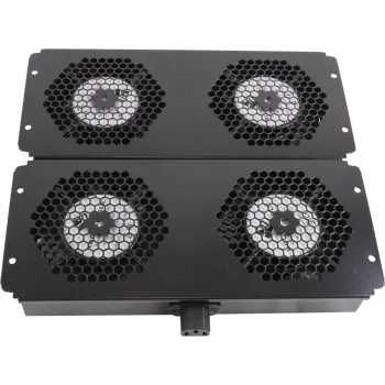 Rockstable Elemento de refrigeração 19 polegadas - Módulo de ventoinhas - Ventoinha de encaixe - Aço - Preto - 1 unid. - 2,92 kg (RS19-FT68)