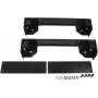 Base com rodas Rockstable 19 polegadas - Preto - Aço SPCC - 600 mm de largura - 800 mm de profundidade