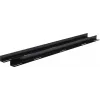 Rockstable 19 calhas de suporte L para 1200 mm de profundidade - conjunto de calhas para rack - preto - aço - 48,3 cm (19 polegadas) - 35 mm - 950 mm